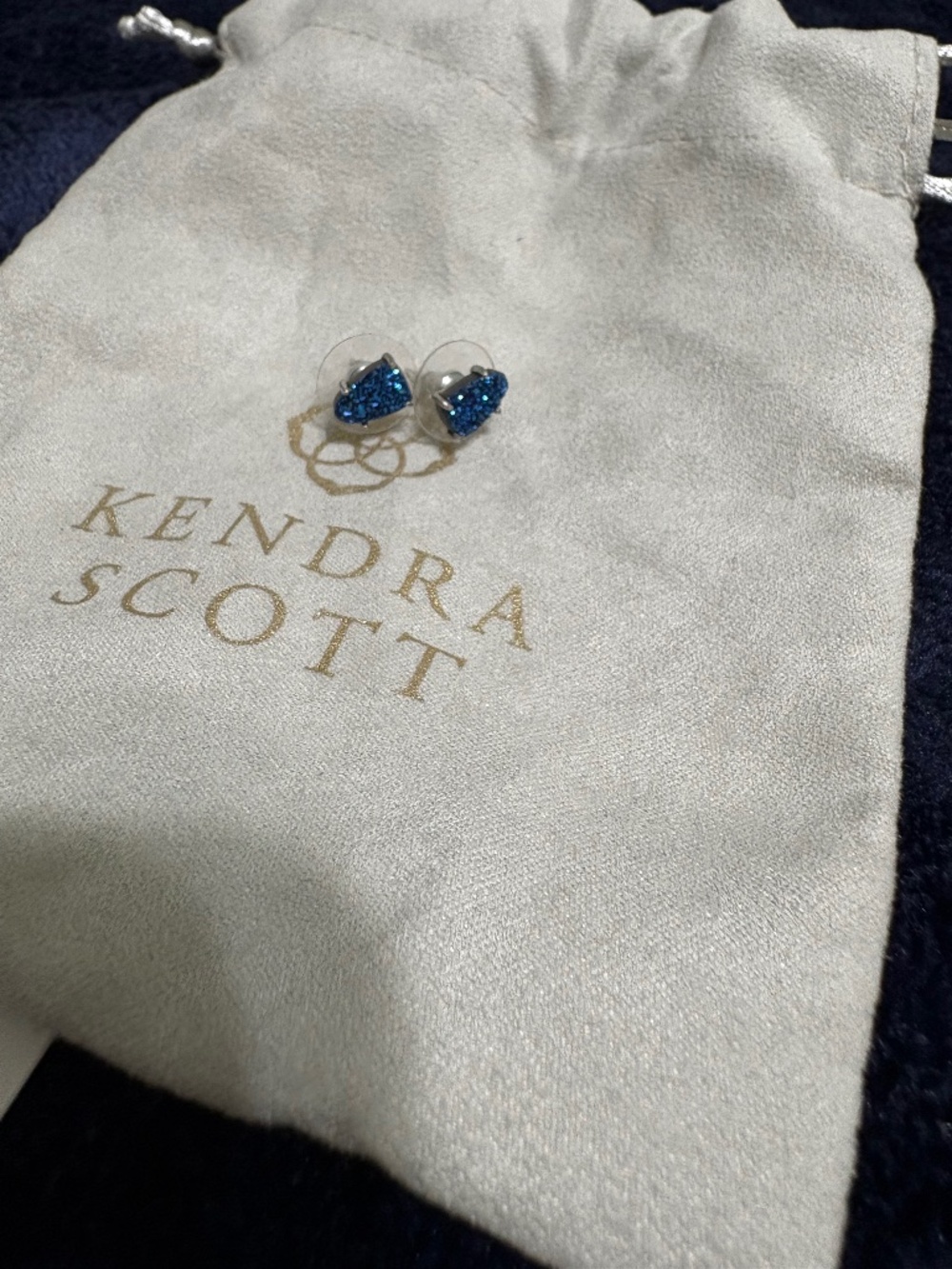 Kendra Scott Navy Stud Earrings